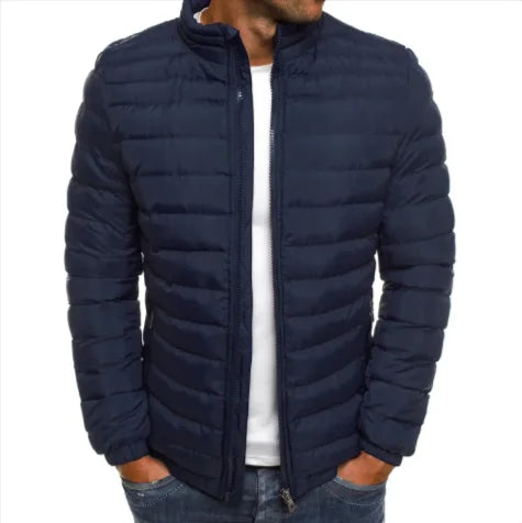 Chaqueta Acolchada de Algodón para Hombre – Abrigo con Cremallera para Exteriores